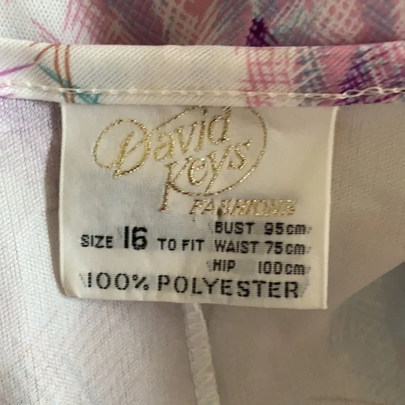 VINTAGE | David Keys floral midi dress - Picture 12 of 12